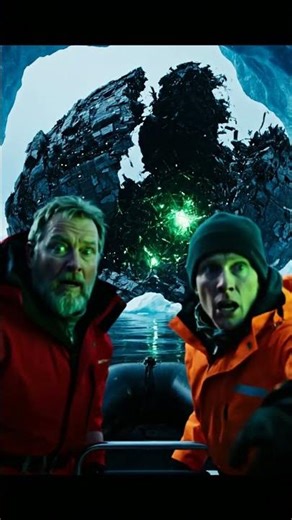 We Found a Crashed UFO Frozen in Antarctica! 🛸❄️ (Shocking) #alien #spaceship #glacier #icecave