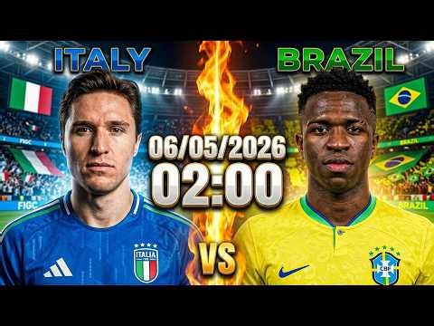 🔴 ITALY vs BRAZIL Full Match | The Ultimate Clash of Football Cultures