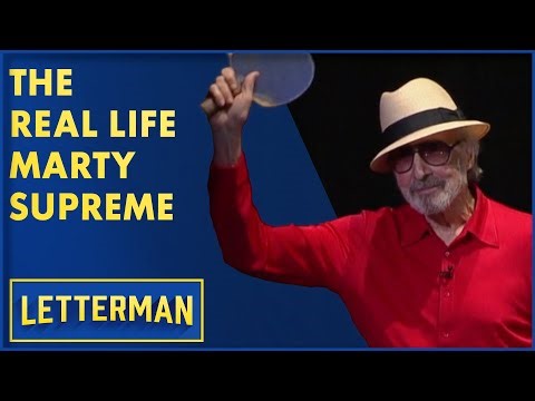 The Real Life "Marty Supreme" | David Letterman