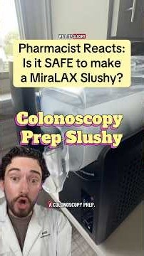 MiraLAX Colonoscopy Prep in a Ninja Slushi?! Pharmacist Explains 👀 #ColonoscopyPrep