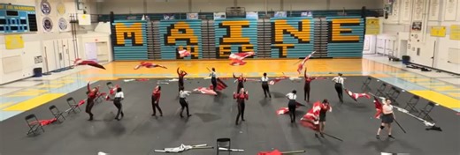 Maine West Winter Guard Performs Double Act for Community Ahead of their STATE Competition! #207Now #winterguard @mainewestfab @mainewestguard