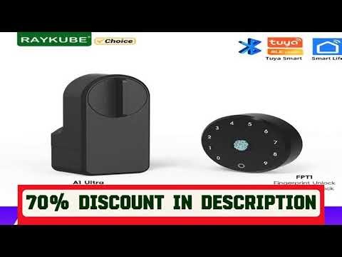 #New RAYKUBE A1 Ultra Tuya BLE Intelligent Electronic Door Lock Fingerprint Keypad FPT1 Unlock No-d