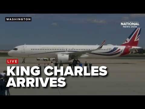 King Charles and Queen Camilla arrive at Joint Base Andrews