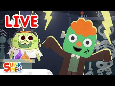 🔴 Trick or Treat With Super Simple Live! 🎃 | Best Halloween Kids Songs | Super Simple Songs
