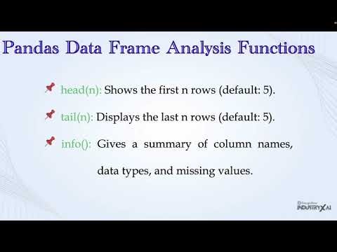 Pandas DataFrame Analysis: Explore & Analyze Data | Python for Engineers | Lec 56