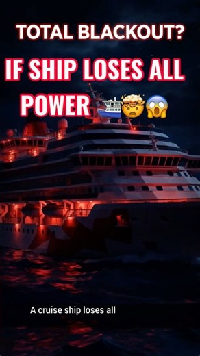 Cruise Ship Blackout at Sea! What Happens Next? 🚢⚡ #Shorts
