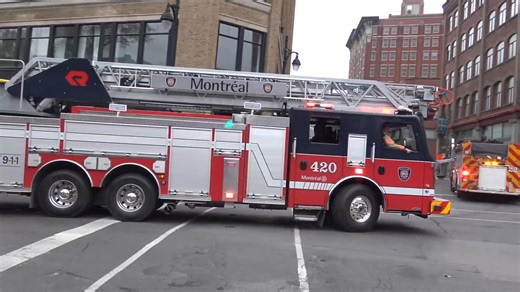 🏢 MONTREAL INFERNO: Huge Convoy Responding Code 3! Maximum intensity in Quebec! Watch as a massive convoy of Montreal Fire Department (SIM) units tears through the city to battle a major building fire. Witness a relentless line of Autopompes (Engines), Échelles (Ladders), and specialized rescue units responding under Code 3—sirens screaming and air horns echoing through the skyscrapers. When Montreal's finest mobilize like this, you know the stakes are sky-high! #MontrealFire #SIM #BuildingFire
