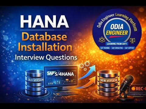 HANA DATABASE Interview Questions Part2 | SAPBASIS | For SAP Training 8466880880 | odiaengineer.com