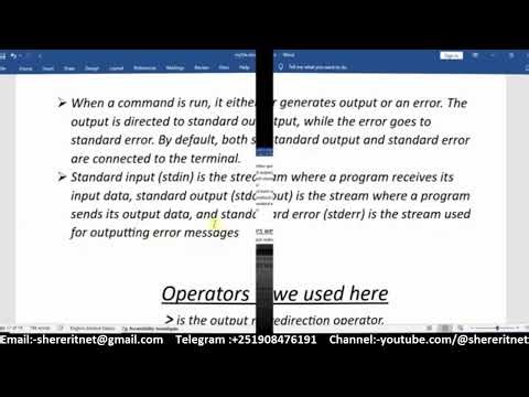 Linux tutorial in Amharic part 5