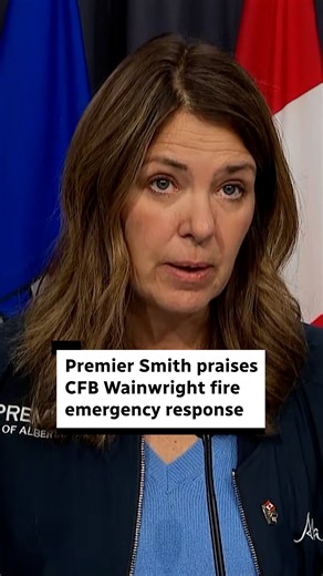 Premier Smith praises CFB Wainwright fire emergency response