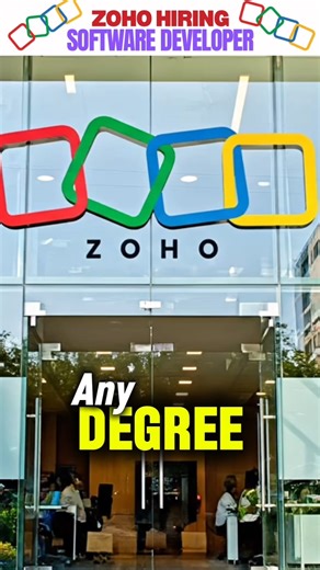 Zoho Software Developer Off Campus Hiring 2025 tamil #shorts