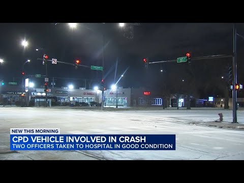 1 in custody after 2 Chicago police officers injured in South Side crash