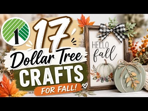 17 GORGEOUS 🍂 Dollar Tree DIY Crafts For Fall