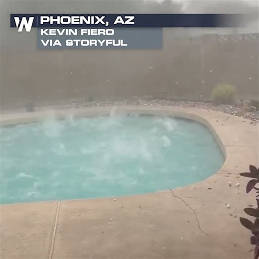 INTENSE HAIL THRASHES Phoenix Metro Wednesday Afternoon!