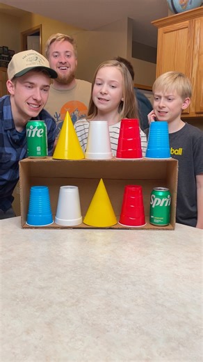 Match all 5 Cups - Family Game 😄 Family and kids play diy matching game with cups. Funny at-home game show party game that everyone will love. #familygames #games #partygames #familygathering | Paul & Kezzy