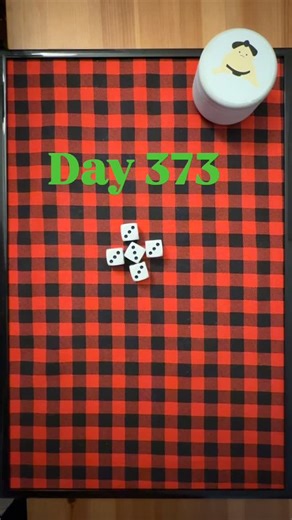 Rolling Dice Daily on Instagram: "Day 373 of rolling 5 dice 5 times until we get a yahtzee in 1 roll. #Yahtzee #Dice #Roll #Giveaway #Dailychallenge #Fiveonadice #5onadice"