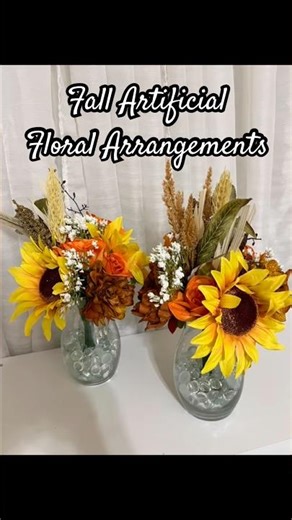 Fall Artificial Floral Arrangements 🍁🌻🌿#fall #artificialflowers #falldecor #floralarrangement