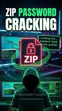 The FASTEST Way to Crack ZIP Passwords