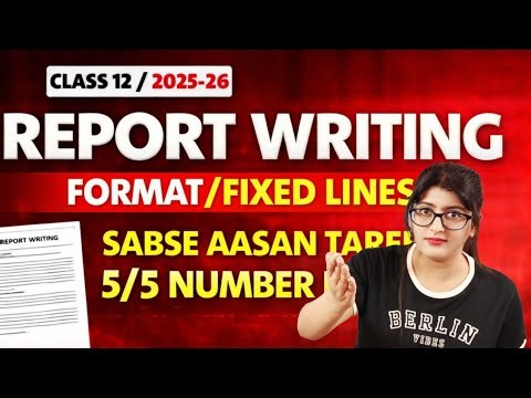 Report writing class 12 format