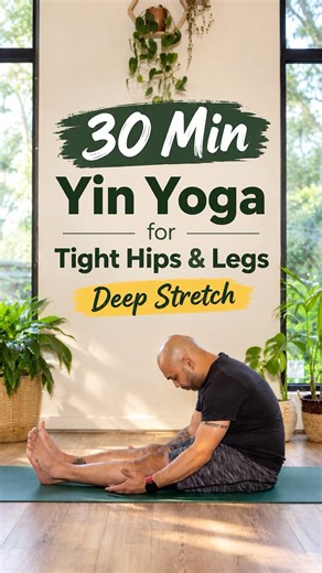 30 Min Yin Yoga for Tight Hips & Legs | Deep Stretch & Flexibility