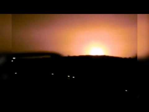 VERY LARGE EXPLOSION ROCKS ISRAEL