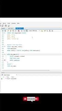 CTE FUNCTION IN SQL|CTE ( ) SQL #sqltutorial #sql #shortvideo #shorts