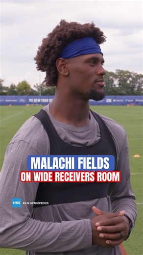 Malachi Fields on what he's seen from the WR room 👀 #giants #malachifields #wr #football# shorts