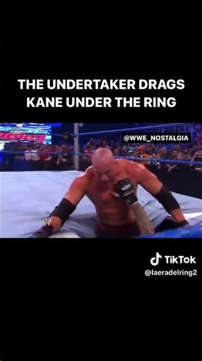 The Undertaker drags Kane under the ring SMACKDOWN Oct 22,2010 #wwe #wweuniverse #wwene