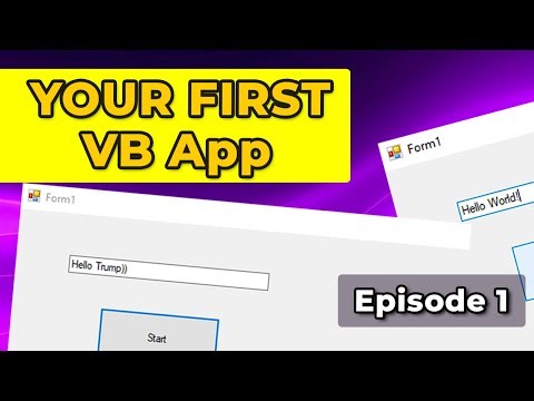 Visual Basic Tutorial #1 | First Project in Visual Studio (Step by Step)