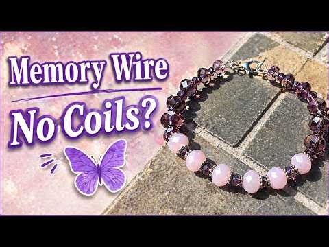Memory Wire Bracelet with Clasp?! 💡 Easy Beaded Jewellery Tutorial