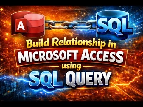 How to create relationship between two tables using SQL Query⁨@COMPUTEREXCELSOLUTION⁩ #access