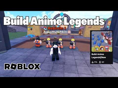 NEW ANIME GAME! Build Anime Legends Roblox First Look