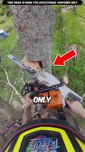 The Safest Way To Cut Down A Tree | #shorts