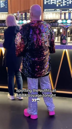 Spotting the outfits at ABBA Voyage 👀🪩 @OfficialABBA @ABBAVoyageOfficial #abba #popmusic #70s