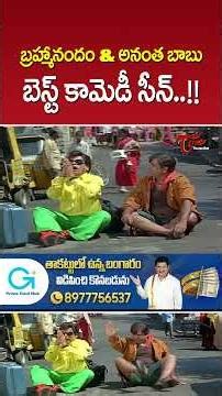 Brahmanandam & Anantha Babu Best Comedy Scene #Brahmanandam #AnanthaBabu #NuvvuVastavani #ytshorts