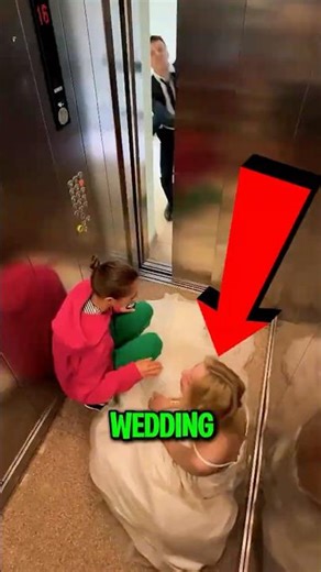 Bride Escapes Dangerous Groom With a Genius Elevator Trick 😱#youtubeshorts