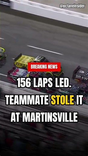 Chandler Smith Steals Martinsville Win From Teammate Riggs — Led 156 Laps