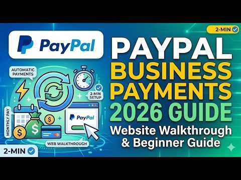 PayPal Business Account Getting Started 2026 Website Walkthrough & Beginner Guide 2 Min