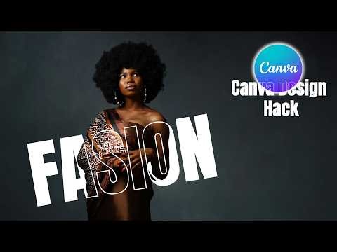 Canva Tutorial: Bold + Outline Text Effect Over Photo (Typography Trick)