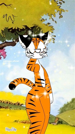 Hobbes tiger dancing🐅/Calvin and hobbes #animation #flipaclip