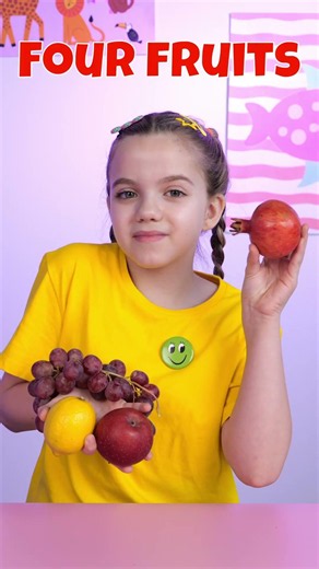 🍎🔢 Count the Fruits and Say Their Names! #shorts #kids