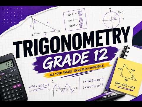 Grade 12 Trigonometry made easy,Trig identities,general solutions