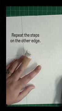 Tracing a line parallel to an edge of paper or fabric. Measuring using a ruler for year 8 students.