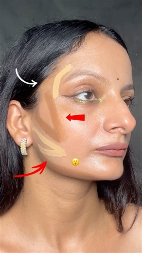 Perfect CONTOUR technique for “lifted Face” #youtubeshorts #ashortaday #contour #shorts #makeup