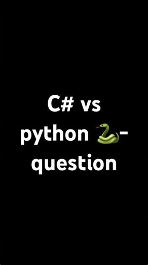 C# vs python question
