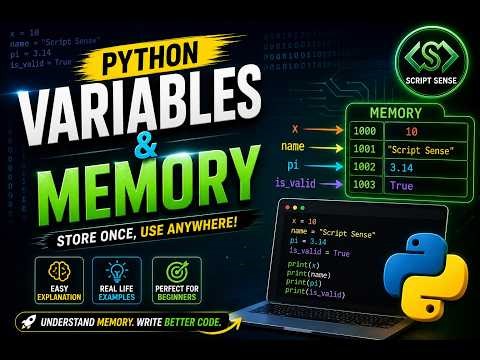 Python Variables & Memory Allocation Explained || How Python Handles Variables and Memory Internally