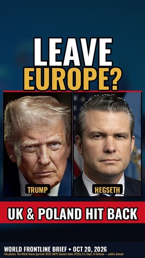 Trump Warns U.S. May LEAVE Europe — Hegseth Mocks NATO Allies, UK & Poland FIRE BACK #shorts