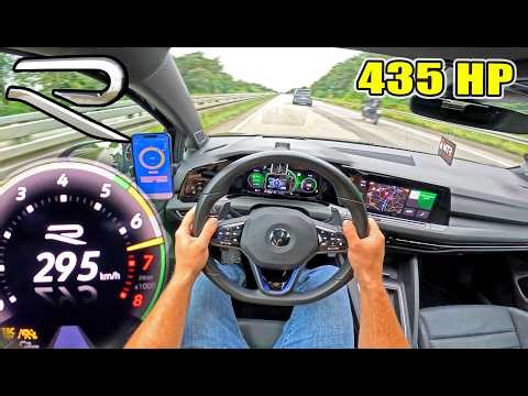 435HP VW GOLF R MK8 // 295KM/H on AUTOBAHN