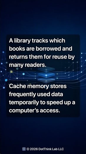 Library Book Lending and Cache Memory Management Compared