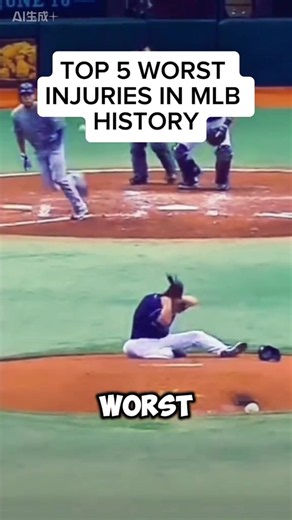 #baseball #tiktokcampaign Top 5 worst injuries in mlb history #mlb #baseball #mlbhightlight